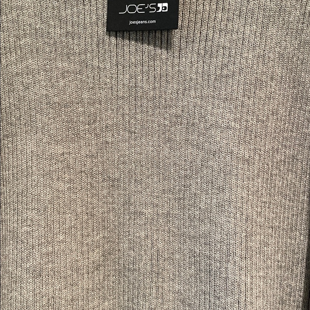 NWT JOE’S JEANS Heather Gray pull over ribbed top Puff shoulder size XL - Picture 6 of 11
